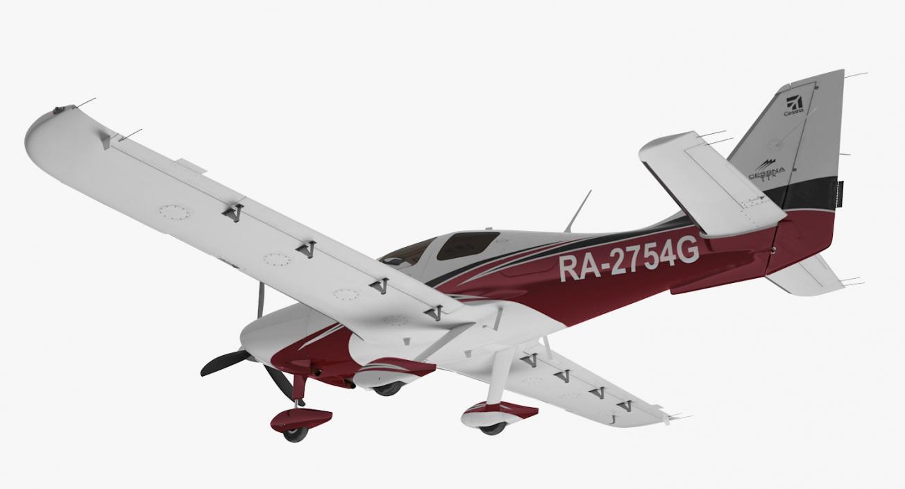 Private Plane Cessna Ttx 3D model