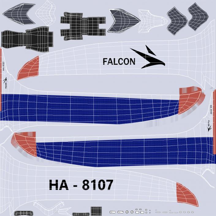 3D Falcon Solar Airplane