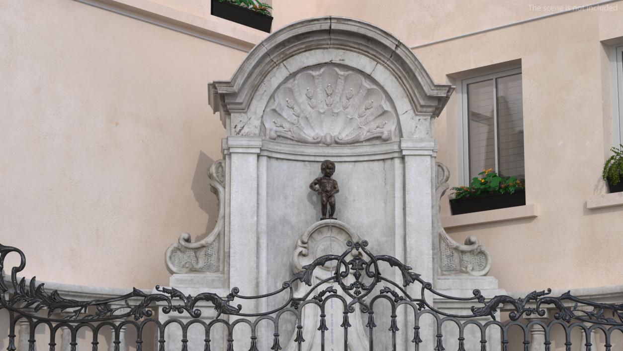 3D Manneken Pis Fountain