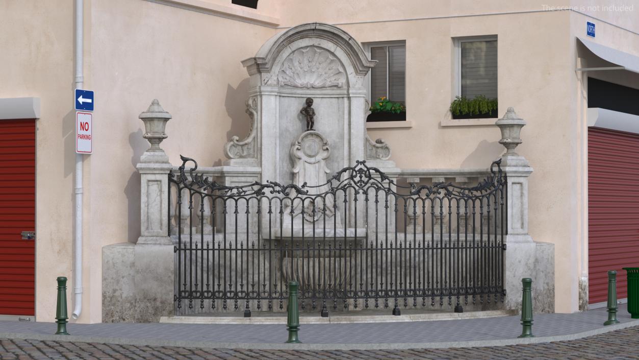 3D Manneken Pis Fountain