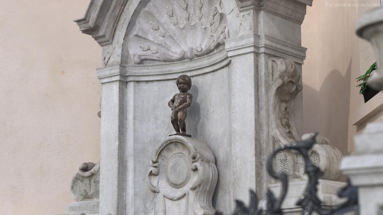 3D Manneken Pis Fountain