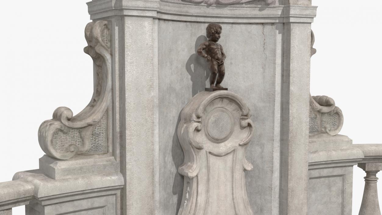 3D Manneken Pis Fountain