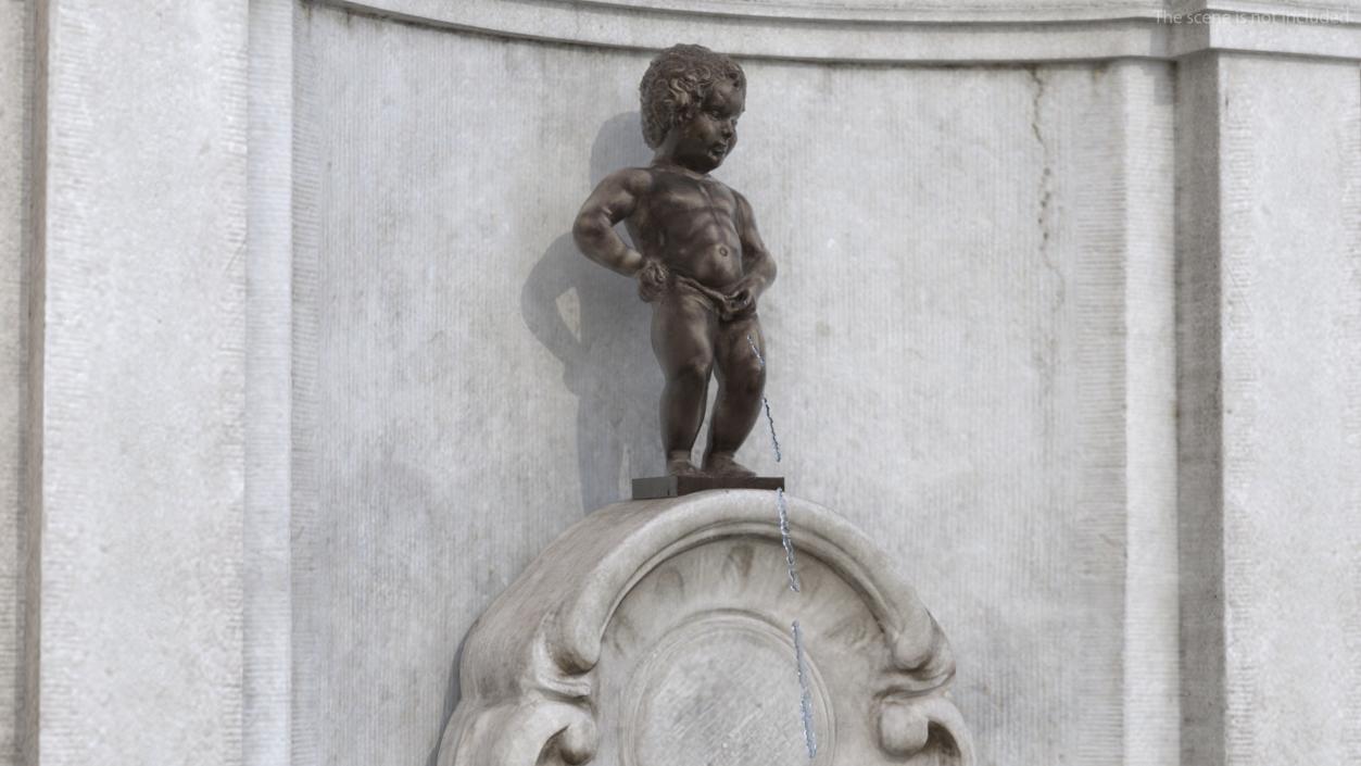 3D Manneken Pis Fountain