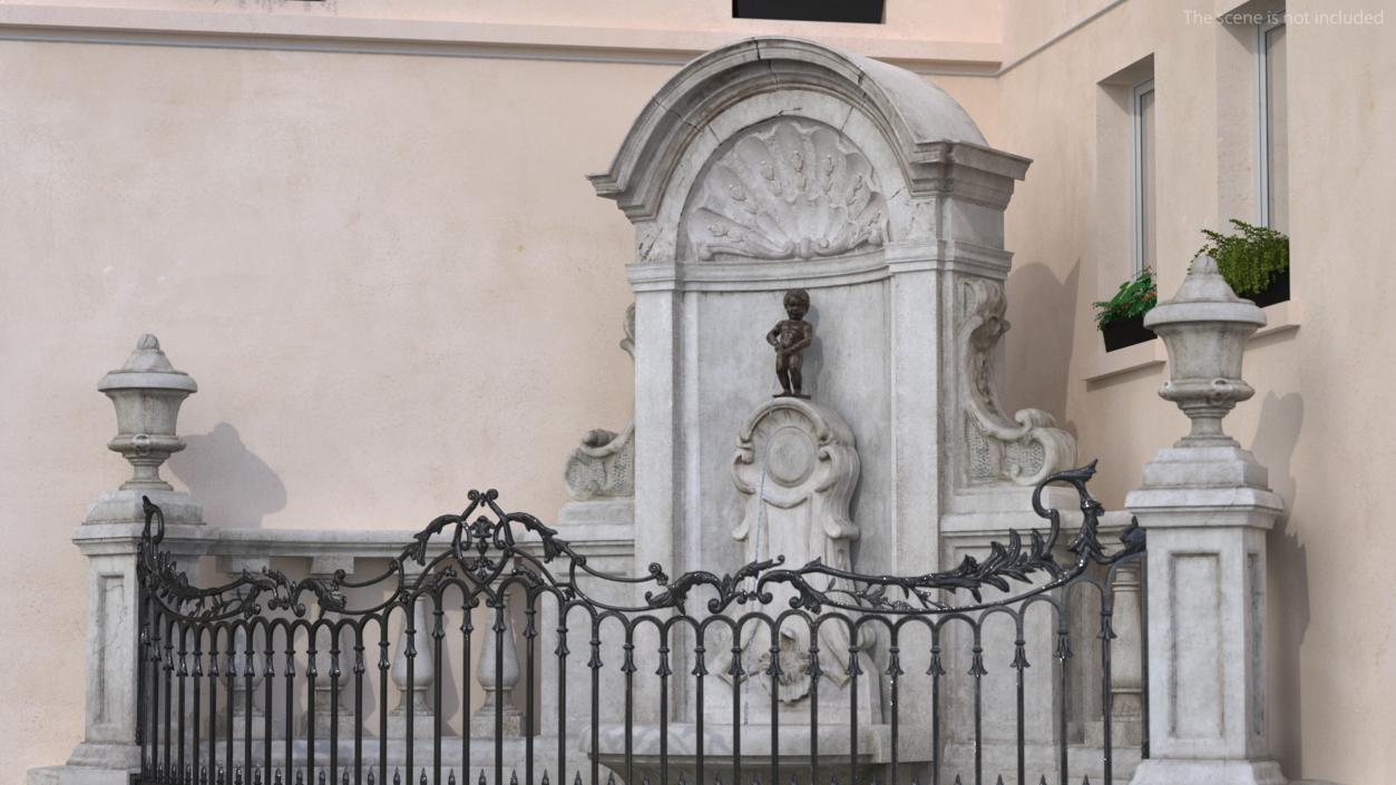 3D Manneken Pis Fountain