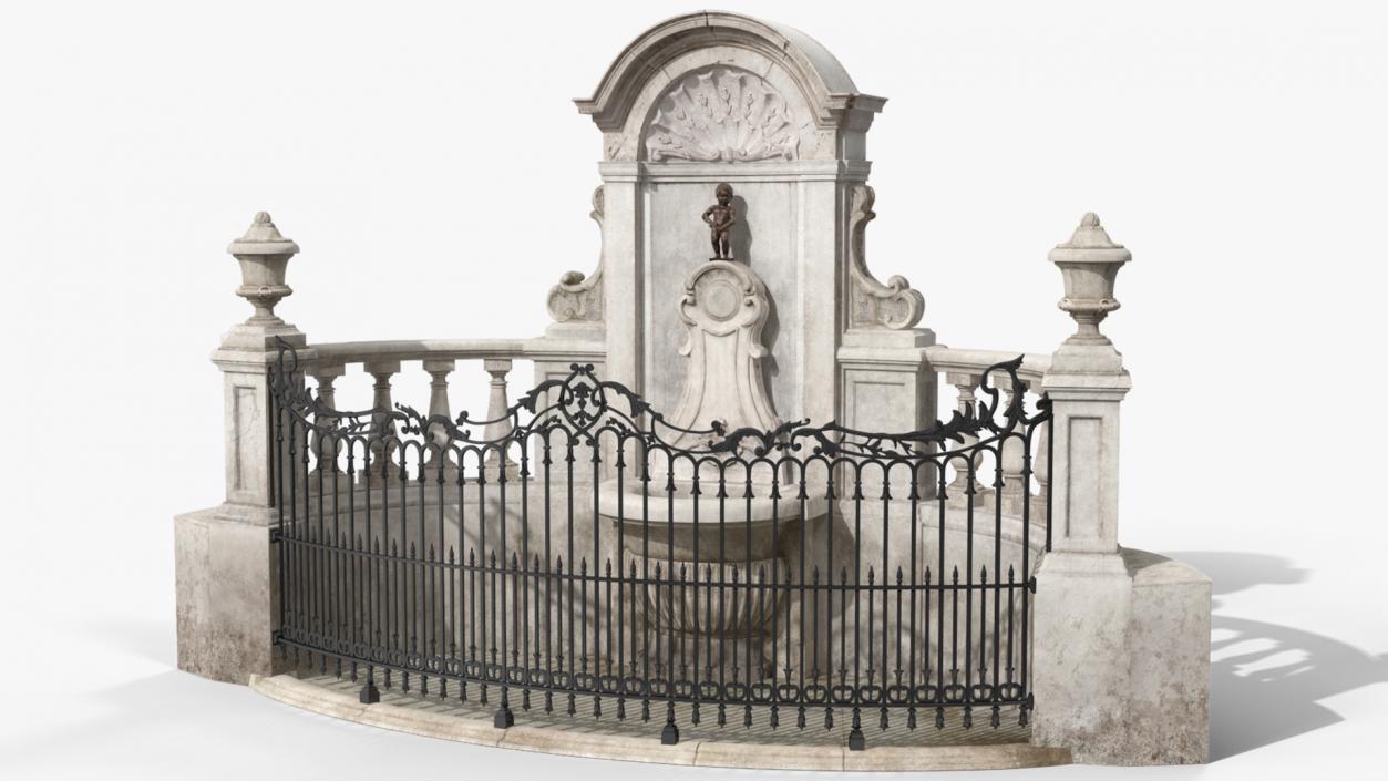 3D Manneken Pis Fountain