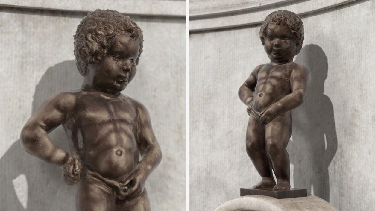 3D Manneken Pis Fountain