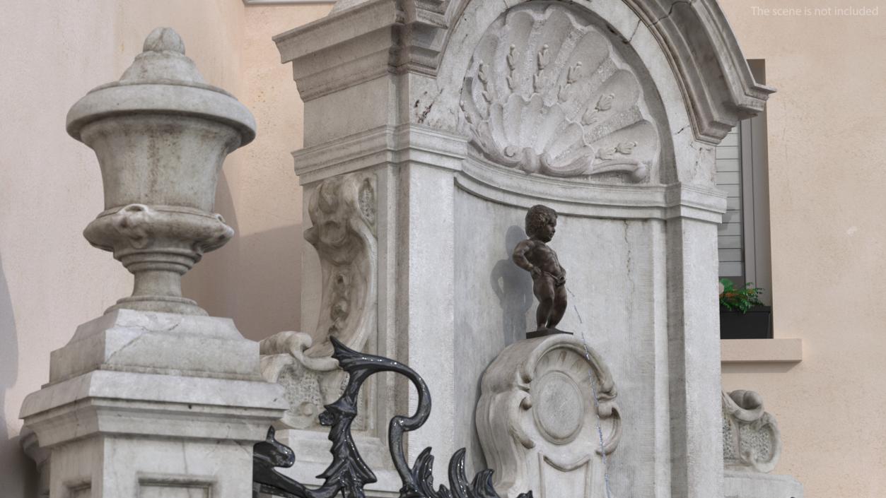 3D Manneken Pis Fountain