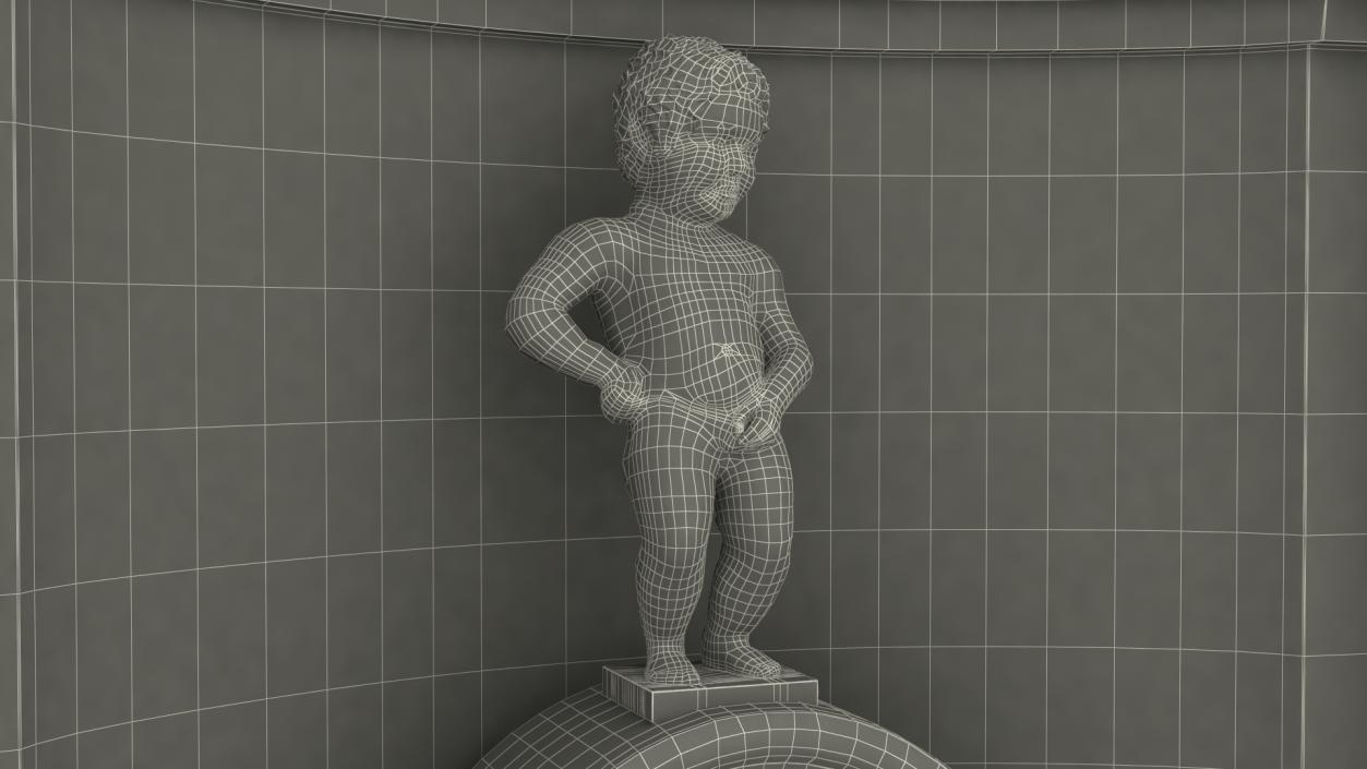 3D Manneken Pis Fountain