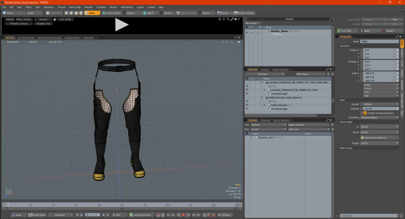 Worker Boots 3D