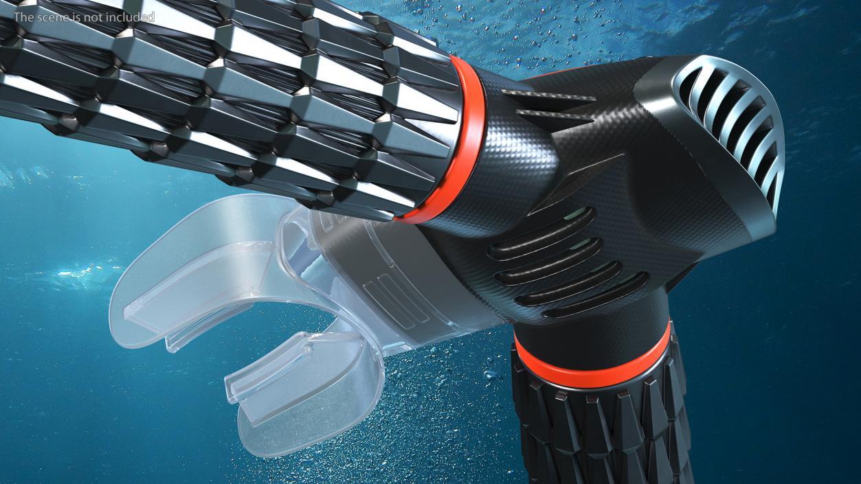 3D model Oxygen Mask for Underwater Breathing Red