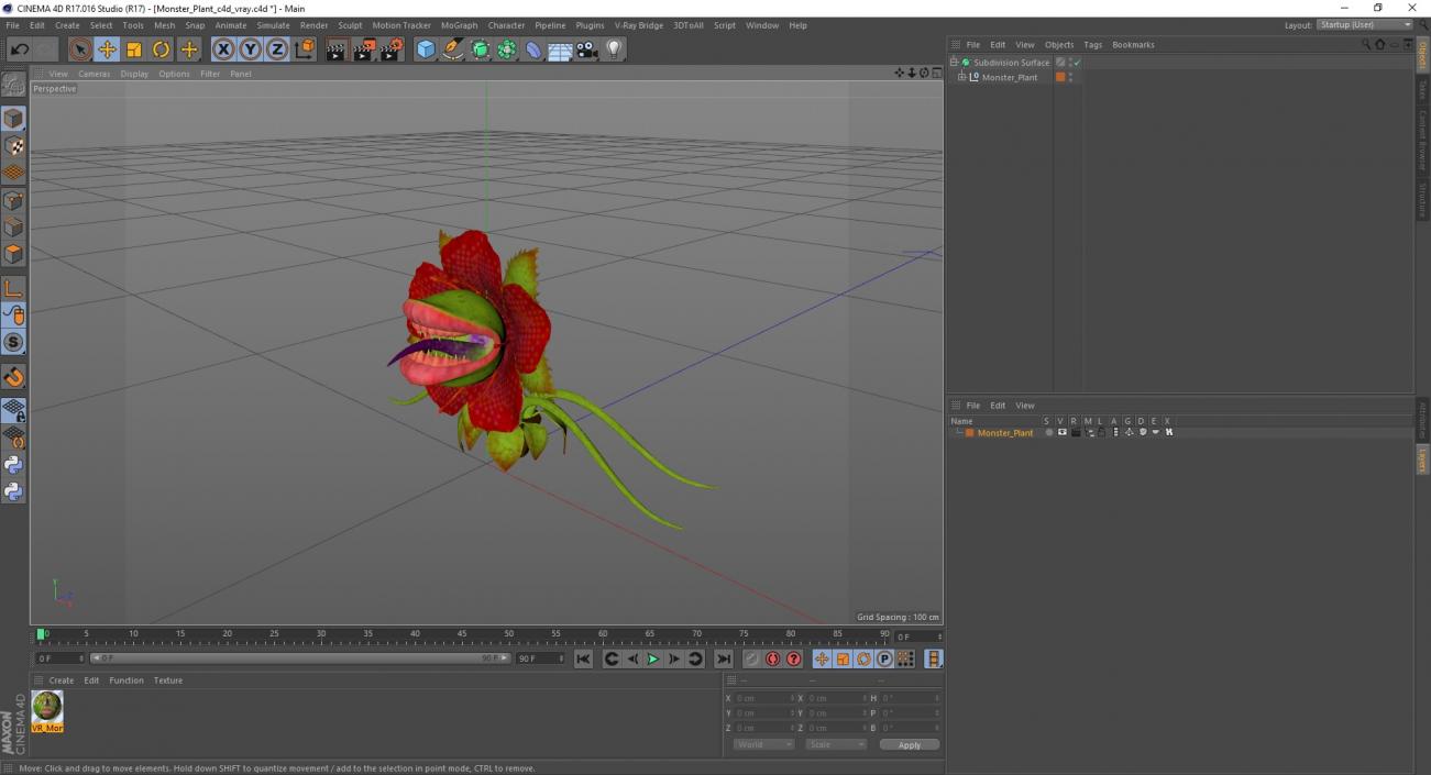 3D Monster Plant model