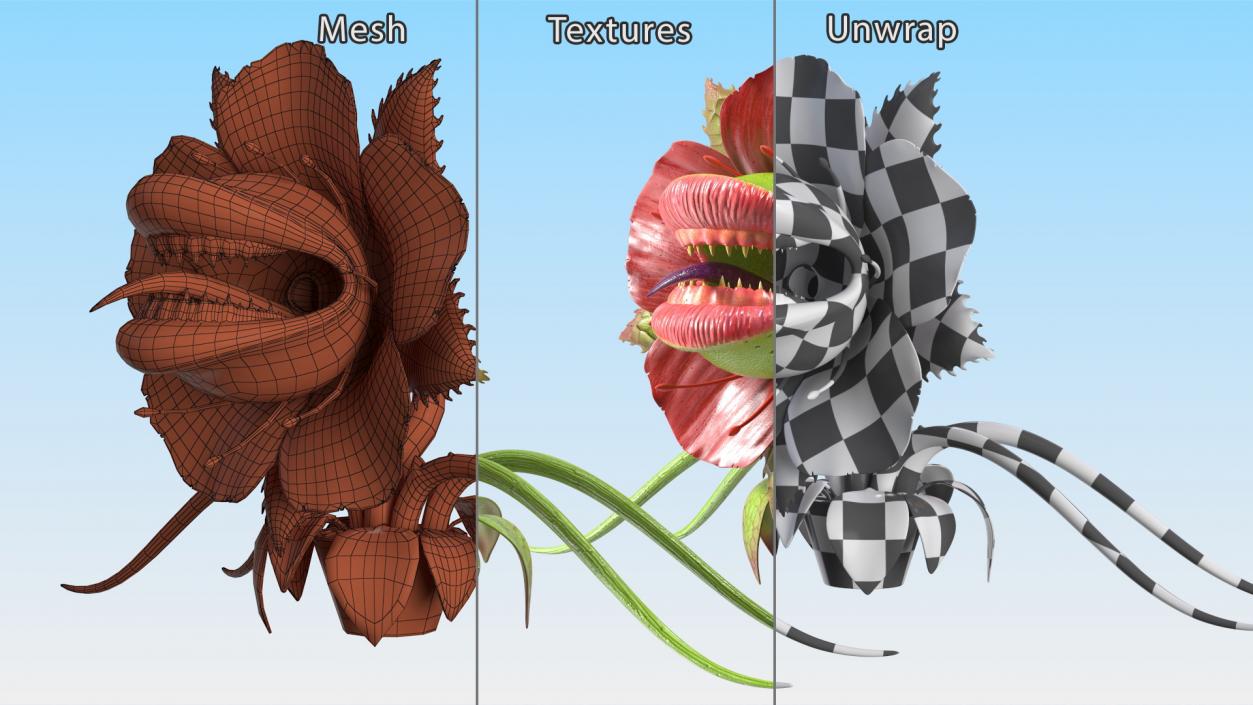 3D Monster Plant model