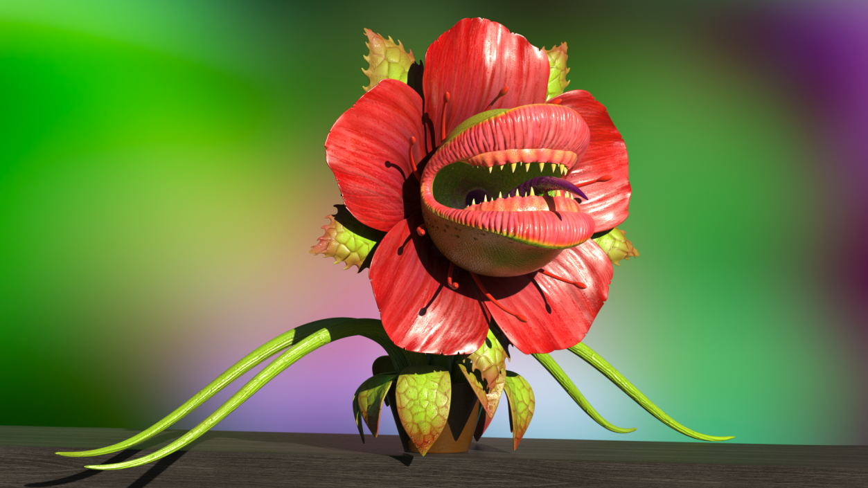 3D Monster Plant model