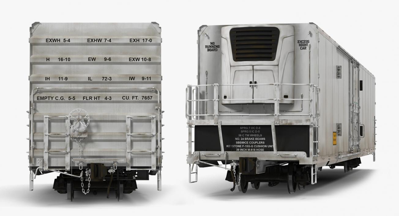 3D Railroad Wagons Collection 2 model