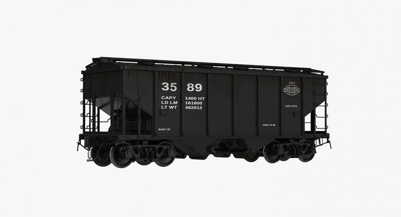 3D Railroad Wagons Collection 2 model