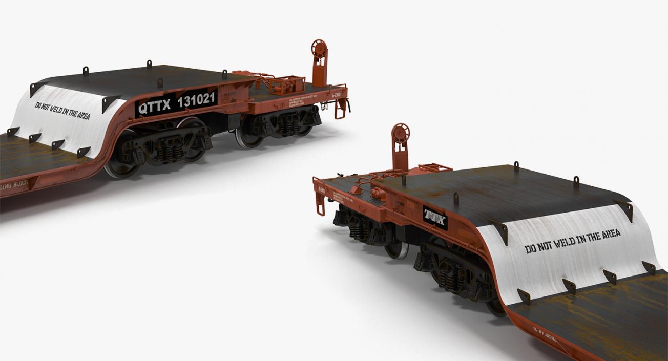 3D Railroad Wagons Collection 2 model