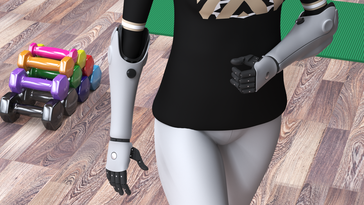 3D model Prosthetic Arms Girl