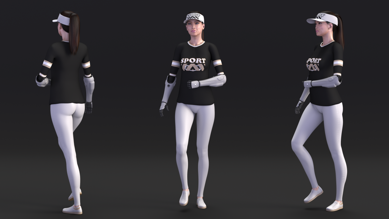 3D model Prosthetic Arms Girl