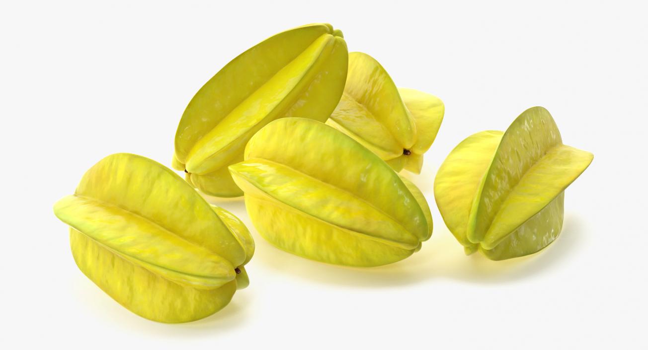 Star Fruit Or Carambola Fruit 3D model