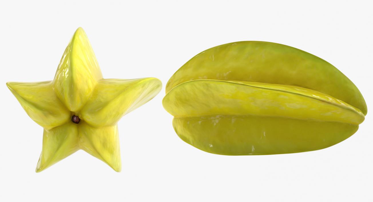 Star Fruit Or Carambola Fruit 3D model