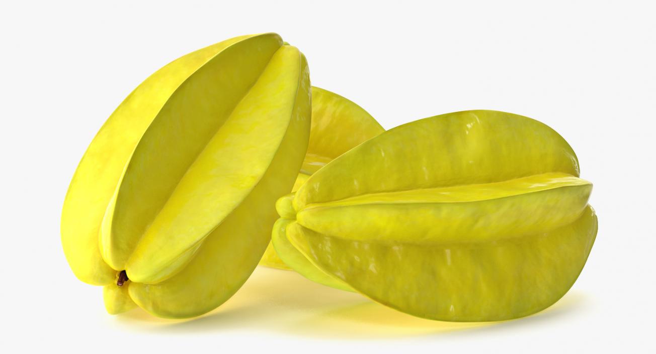 Star Fruit Or Carambola Fruit 3D model