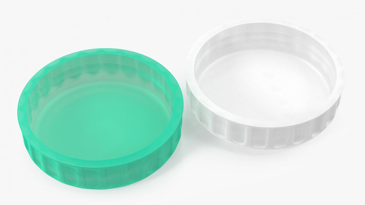 Screw Top Contact Lens Case 3D