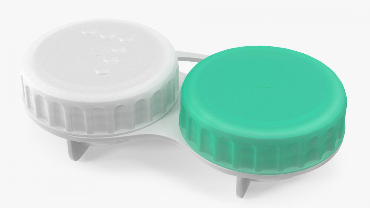 Screw Top Contact Lens Case 3D