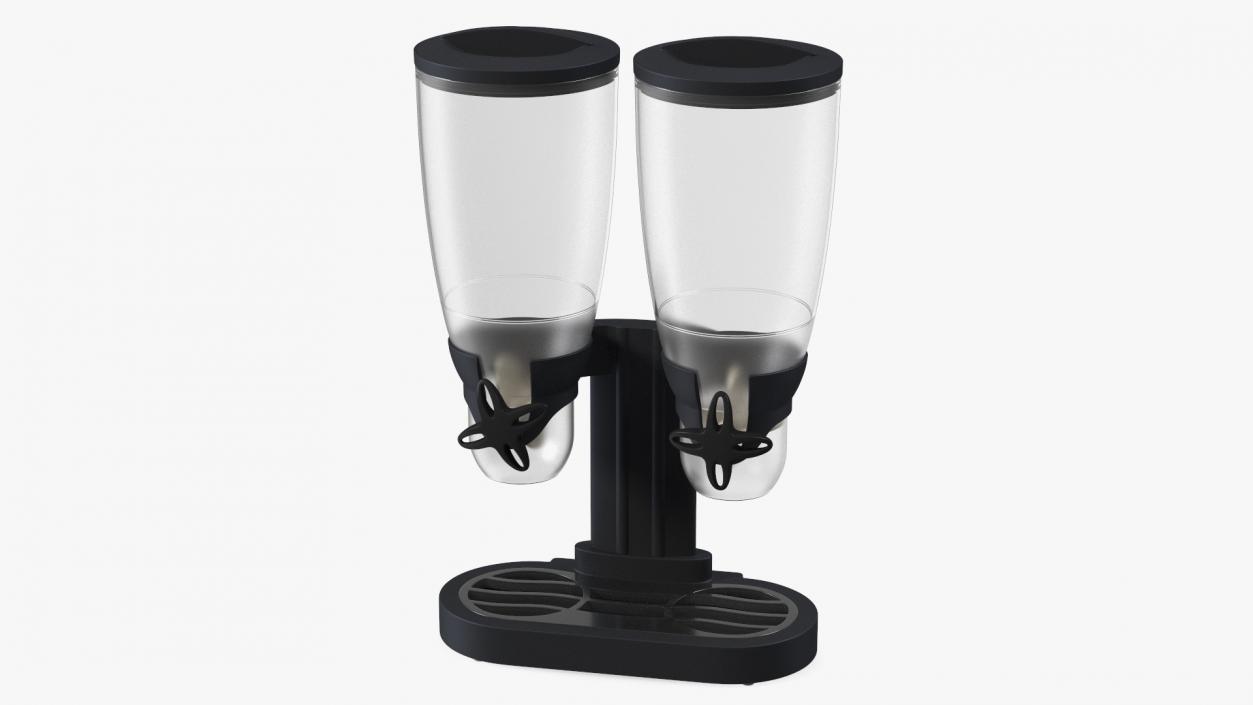 Cereal Dual Dispensers Empty Black 3D model