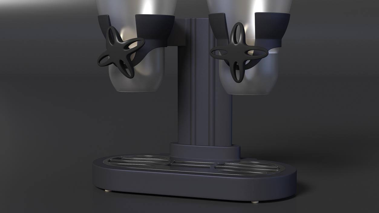 Cereal Dual Dispensers Empty Black 3D model