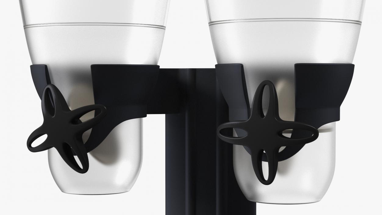 Cereal Dual Dispensers Empty Black 3D model