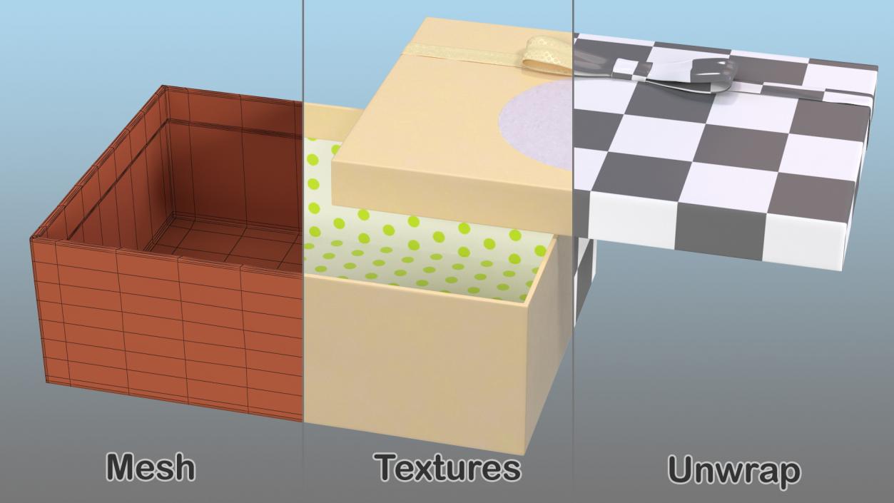 Simple Design Gift Box 3D