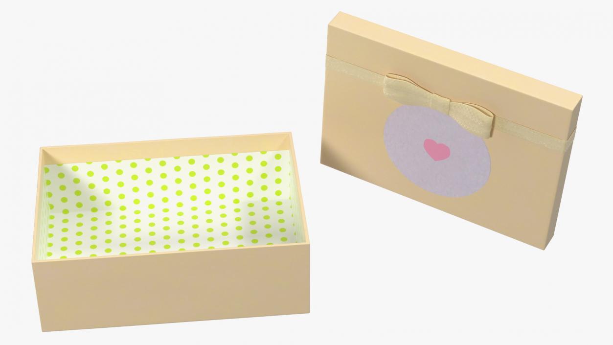 Simple Design Gift Box 3D