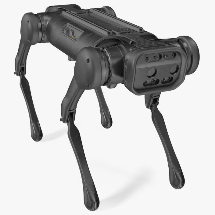 3D model Dirty Robot Dog Aliengo Rigged