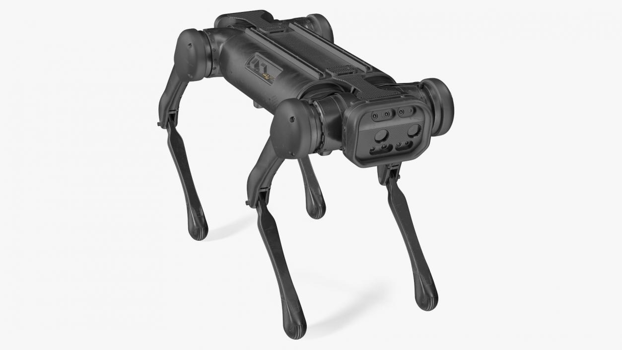 3D model Dirty Robot Dog Aliengo Rigged