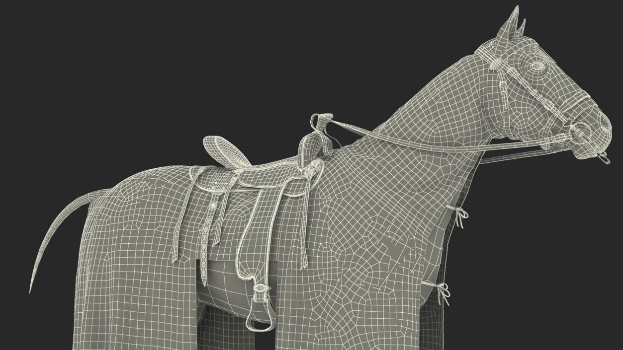 Crusader Horse Armor Fur 3D model