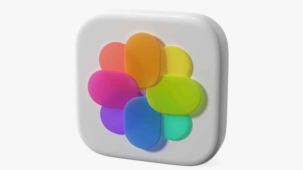 iPhone iOS Photos Icon 2 3D model