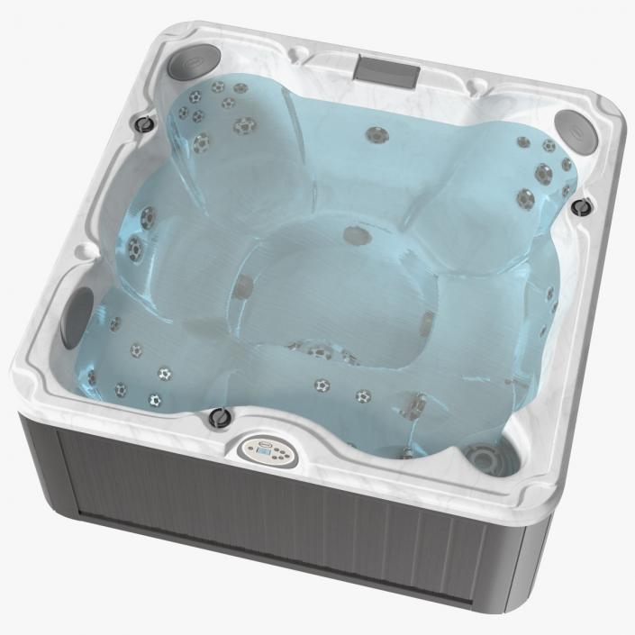 3D JACUZZI J235 Hot Tub Grey with Water