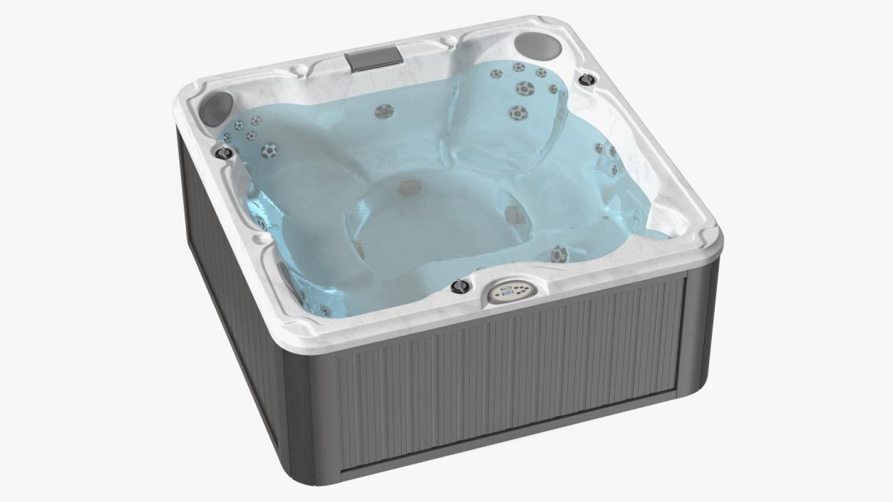 3D JACUZZI J235 Hot Tub Grey with Water