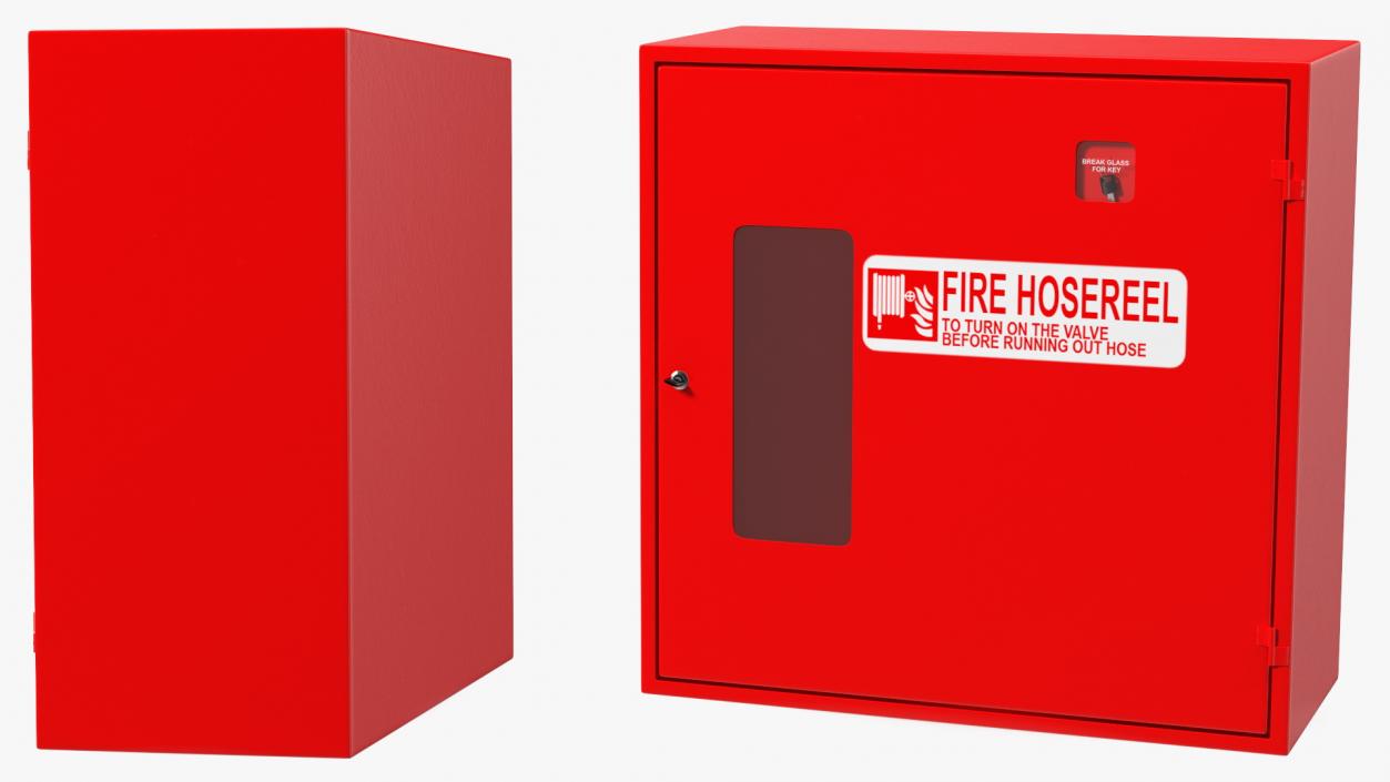 3D Fire Hose Reel Box model