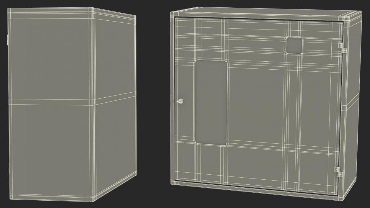 3D Fire Hose Reel Box model