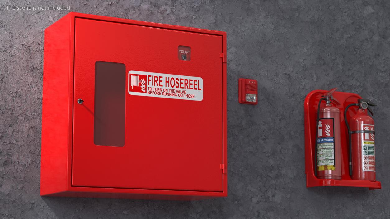 3D Fire Hose Reel Box model