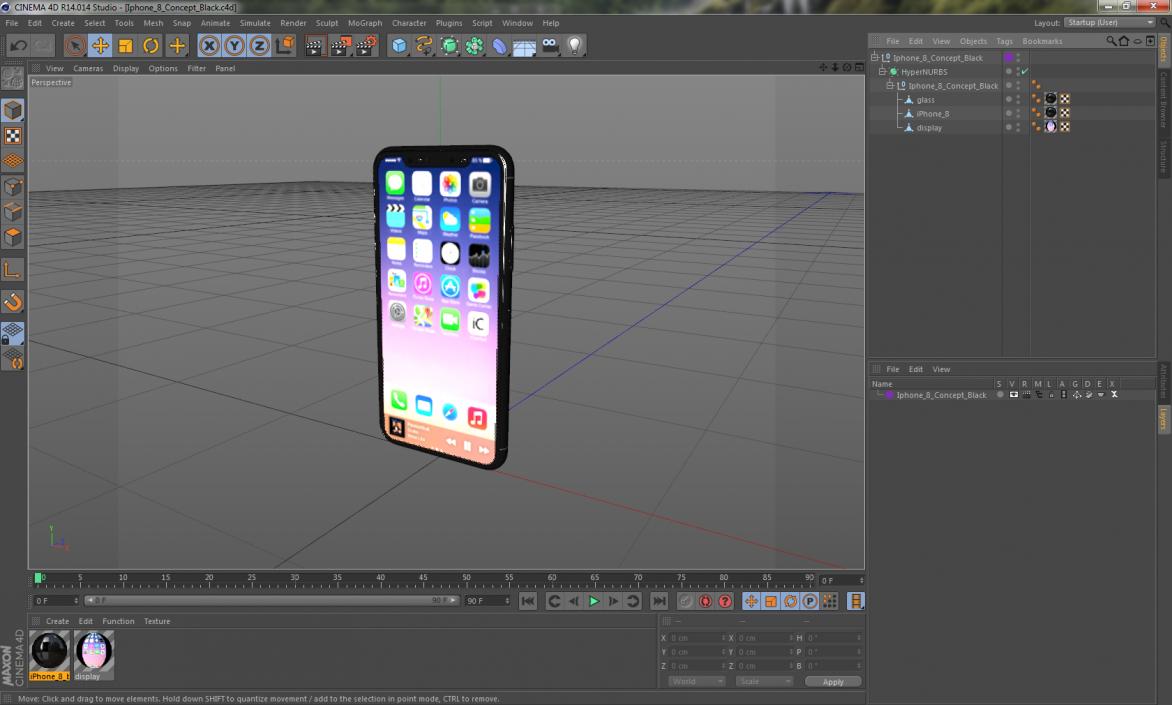 Iphone 8 Concept Black 3D