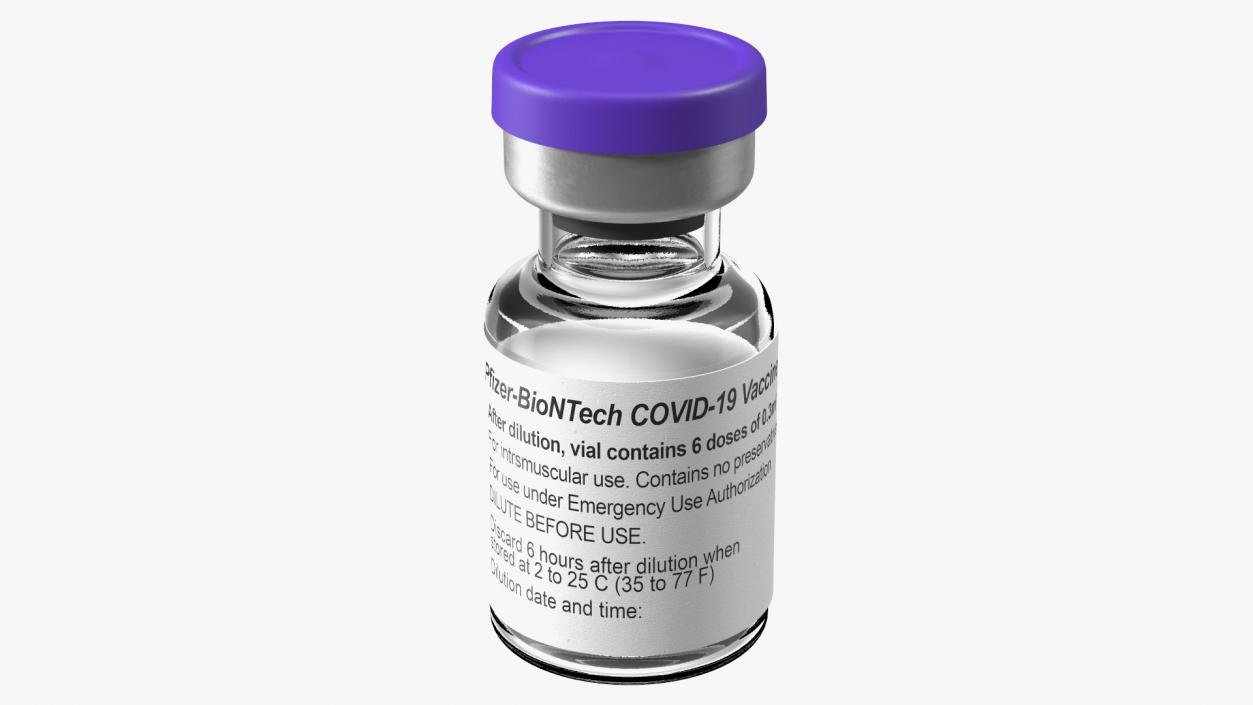 3D Syringe with Pfizer Covid19 Vaccine Collection