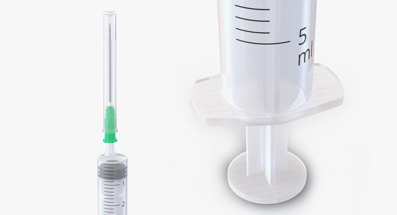 3D Syringe with Pfizer Covid19 Vaccine Collection