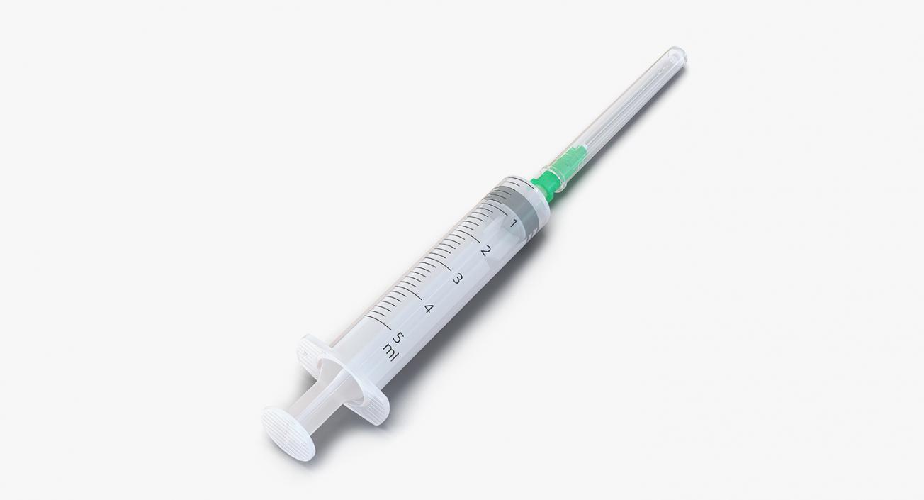 3D Syringe with Pfizer Covid19 Vaccine Collection