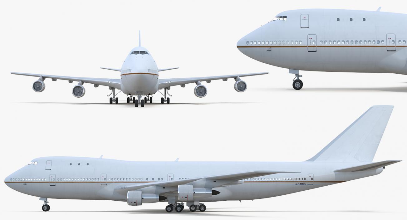 3D Boeing 747-100B Generic model