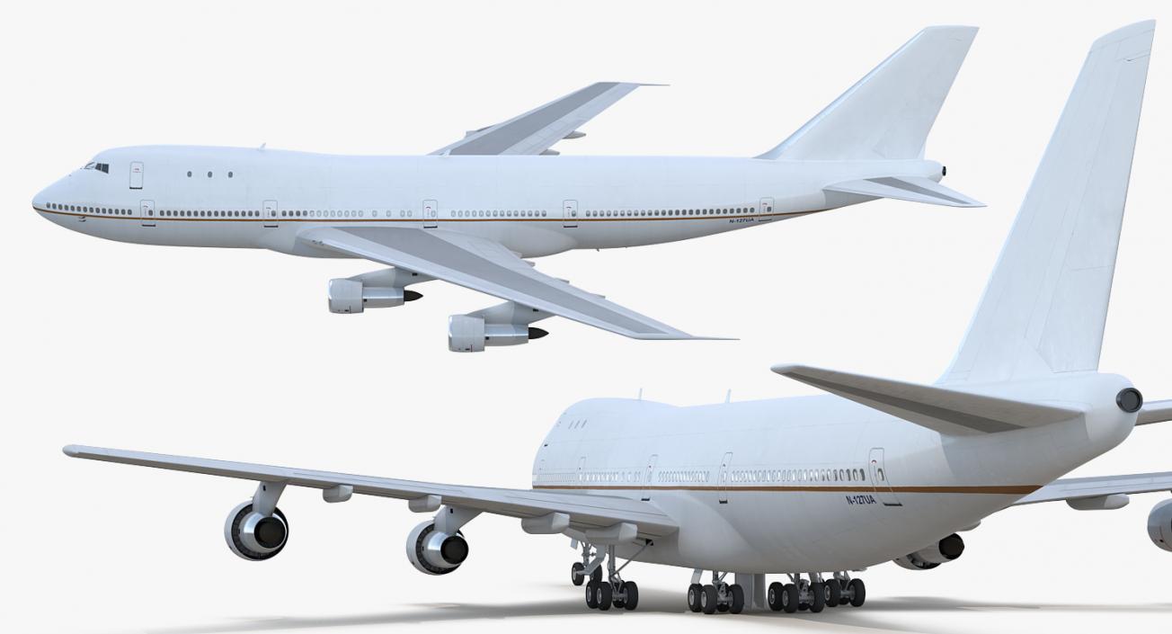 3D Boeing 747-100B Generic model