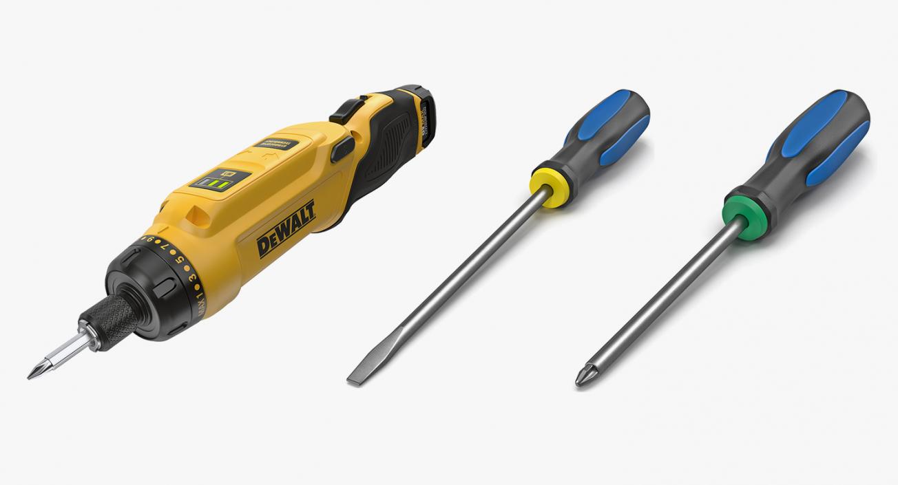 3D Screwdrivers 3D Models Collection model