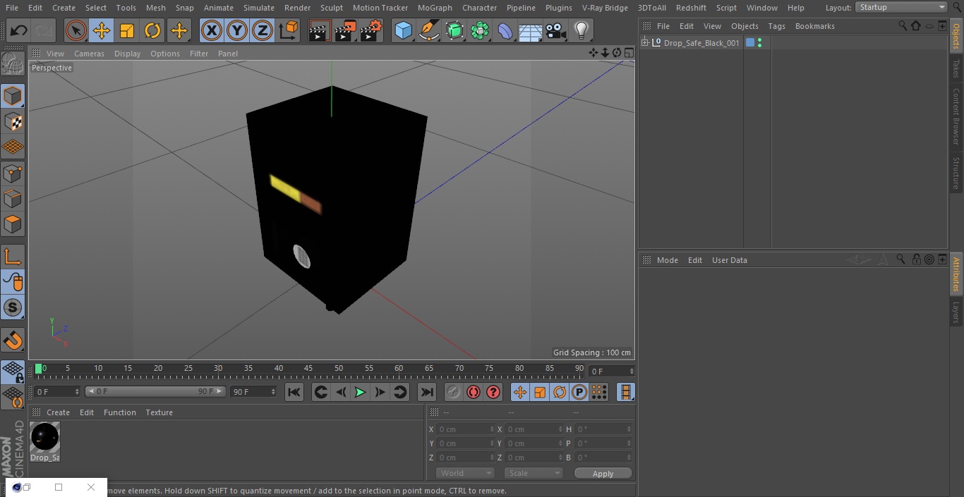 3D model Drop Safe Black
