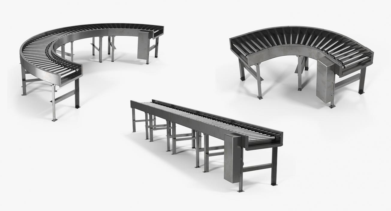 Roller Conveyors Collection 3D